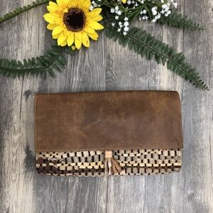Genuine Leather clutch/crossbody